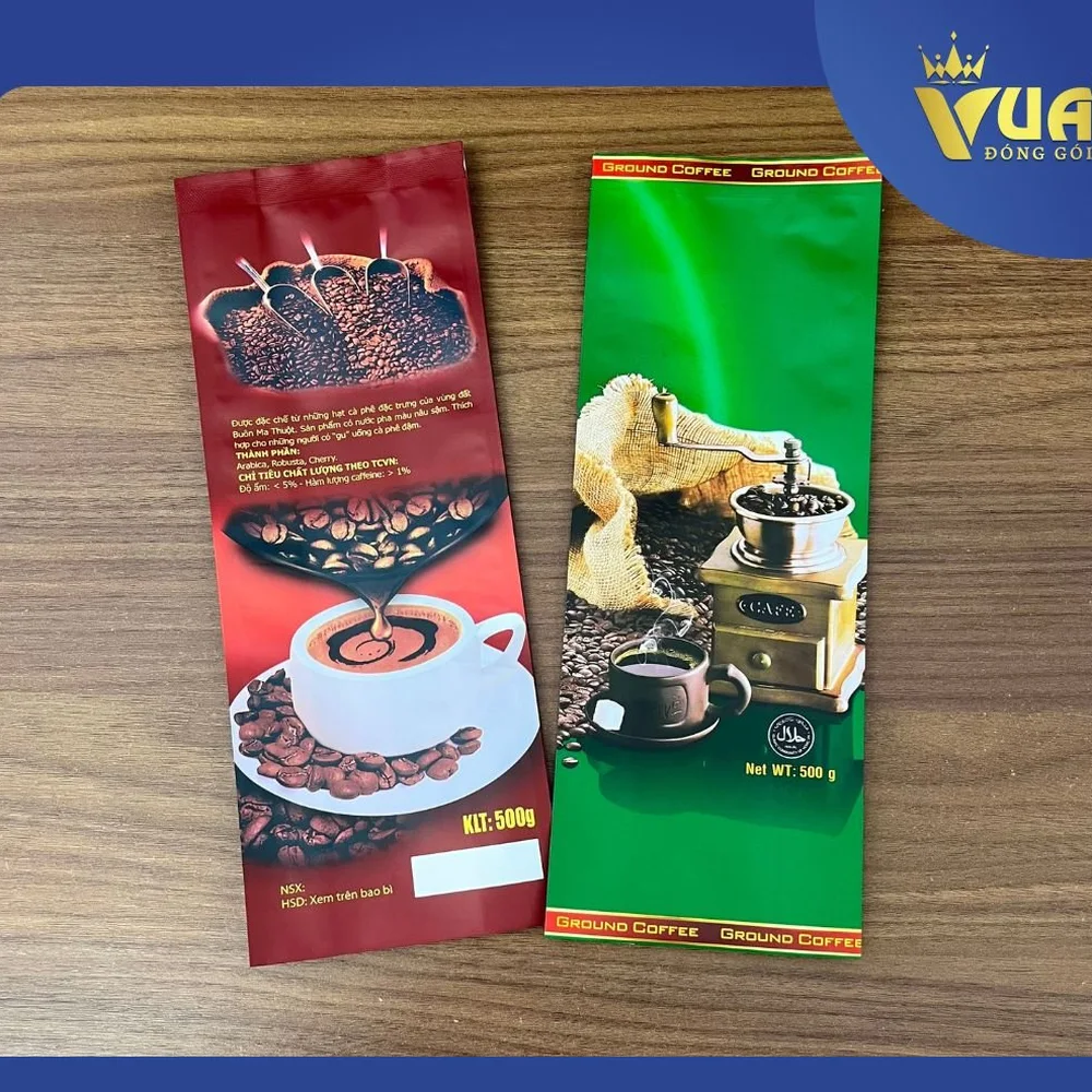 Bao bì cà phê, trà in sẵn và in theo yêu cầu – Vua Đóng Gói – mẫu 2