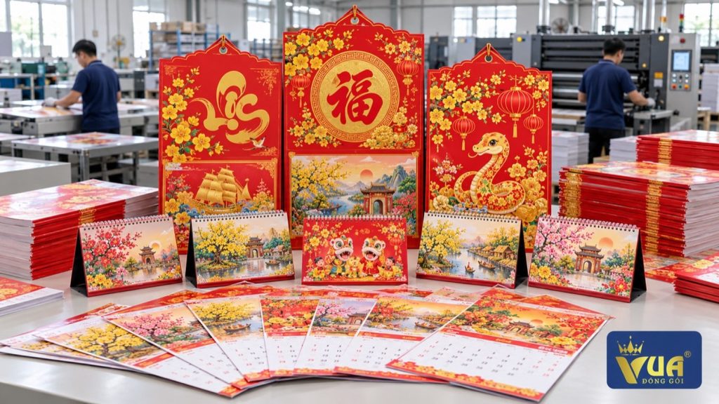 In lịch Tết 2027 mẫu đẹp, đặt sớm để kịp in trước Tết