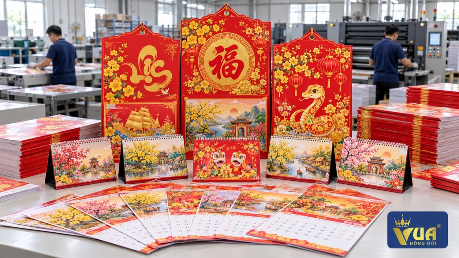 In lịch Tết 2027 mẫu đẹp, đặt sớm để kịp in trước Tết