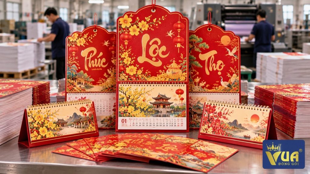 Lịch Tết in theo yêu cầu cho khách hàng tại Hà Nội