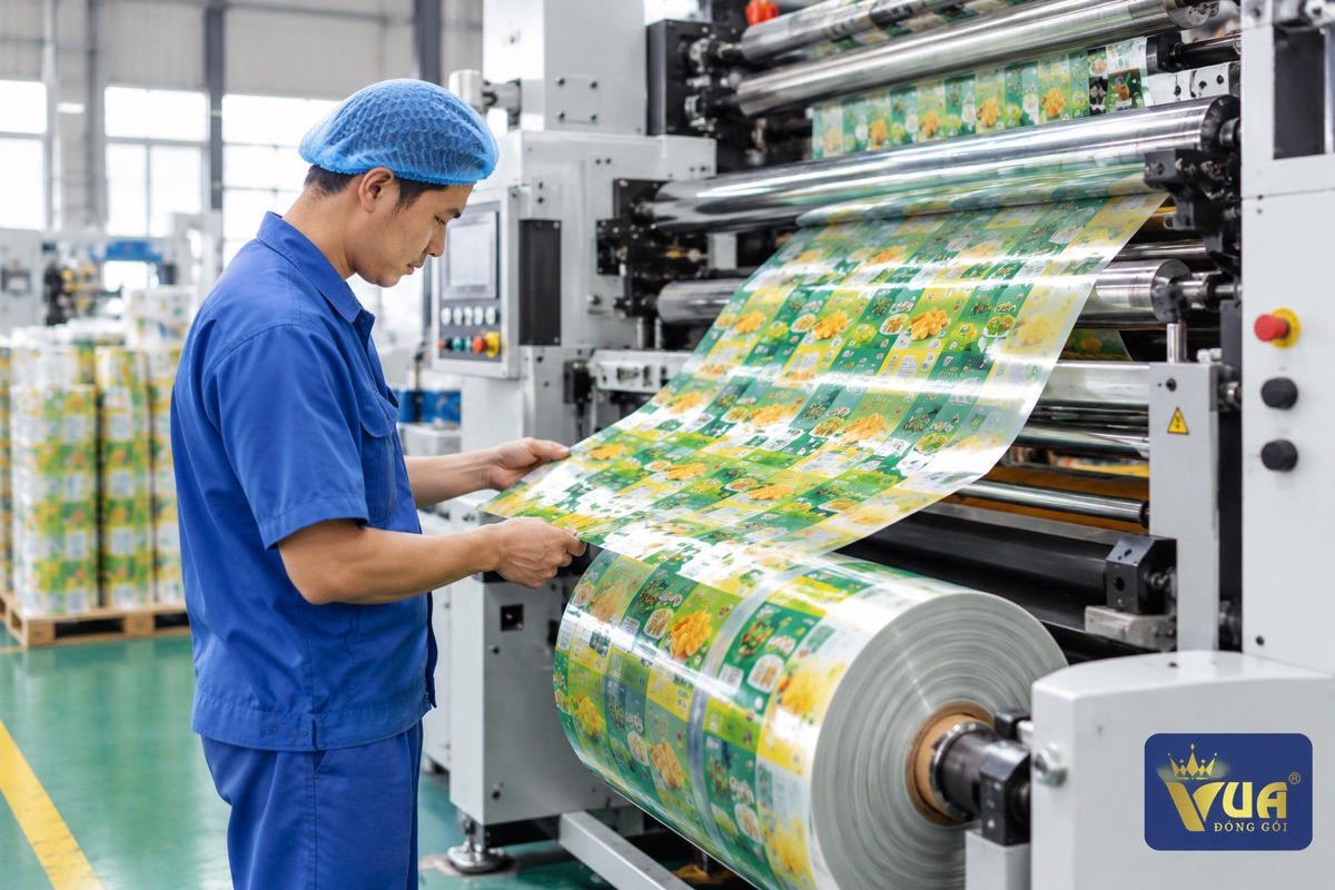 Máy in kỹ thuật số in trực tiếp lên màng bao bì không cần trục