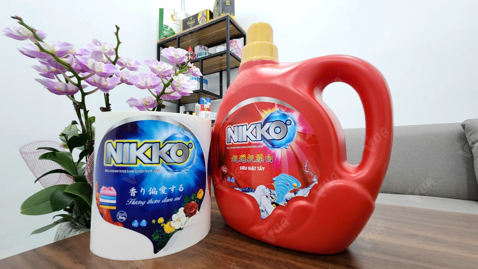Tem nhãn chai nước giặt in tại Vua Đóng Gói