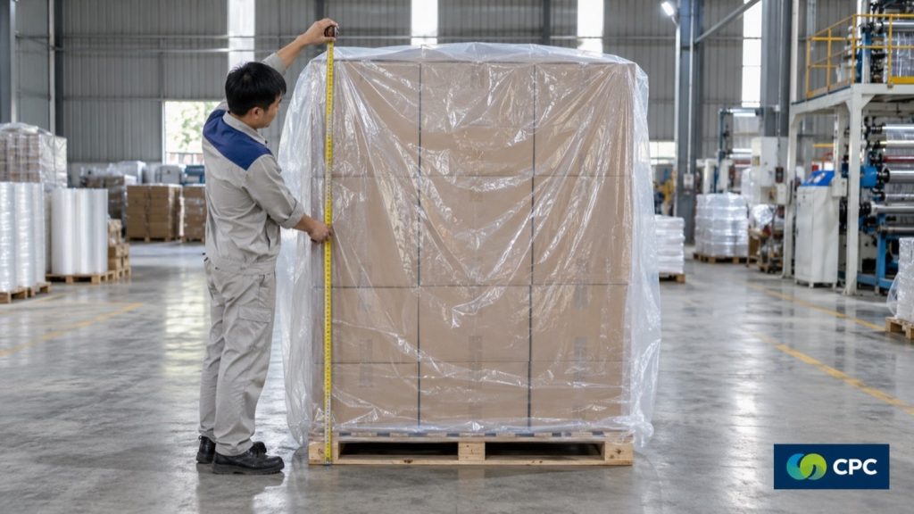 Túi hộp trùm pallet đo kích thước thế nào cho vừa khít kiện hàng?