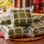 Túi hút chân không bánh chưng giữ bánh xanh ngon dịp Tết