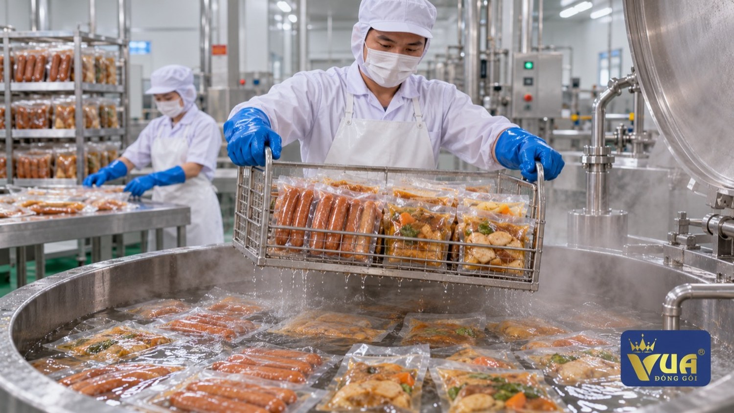 Túi thanh trùng khác túi tiệt trùng ở nhiệt độ và thời gian bảo quản ra sao?