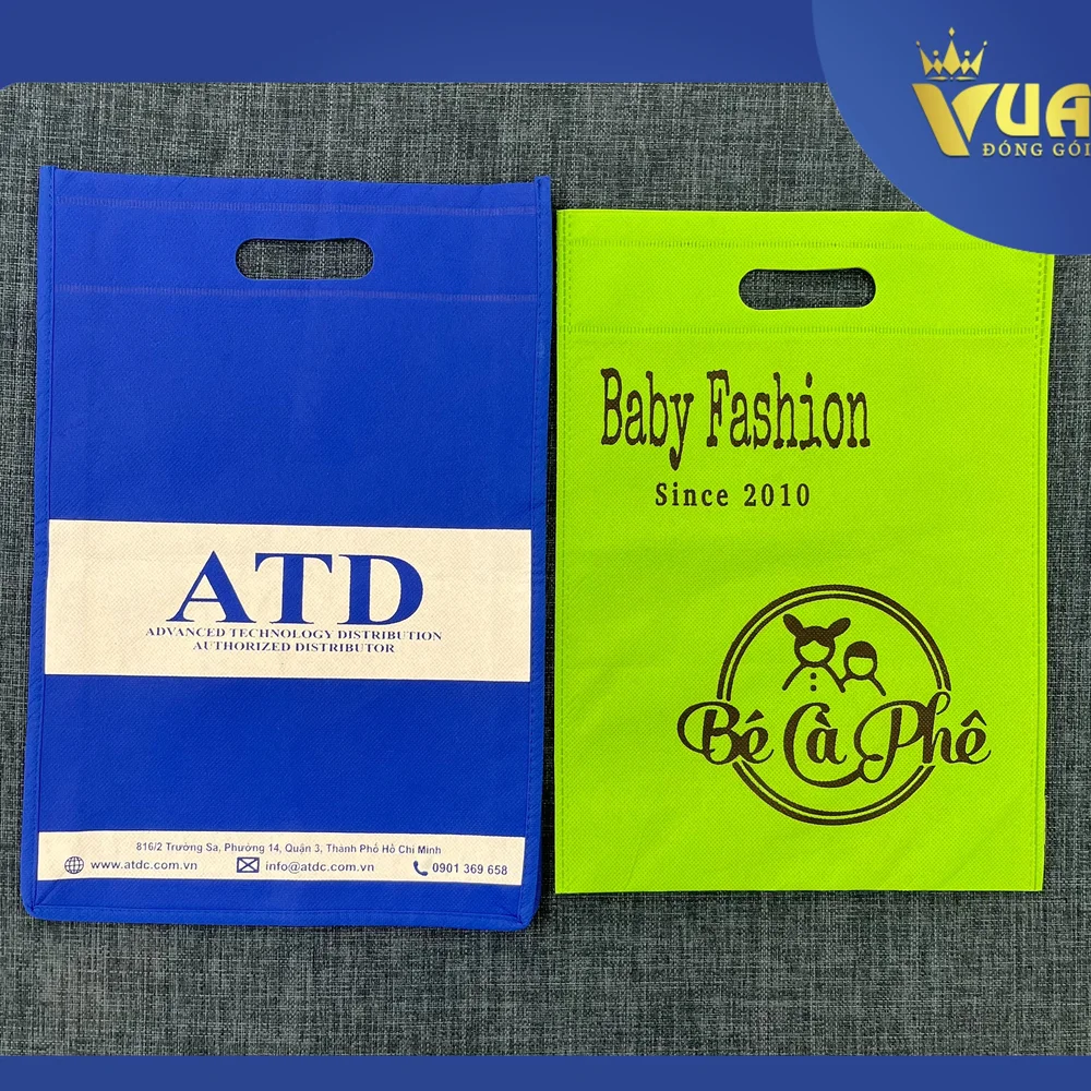 Túi vải không dệt ép màng in logo – Vua Đóng Gói – mẫu 2