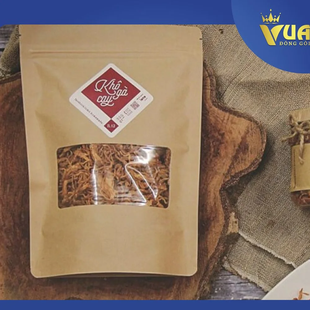 Túi zipper giấy kraft có cửa sổ – Vua Đóng Gói