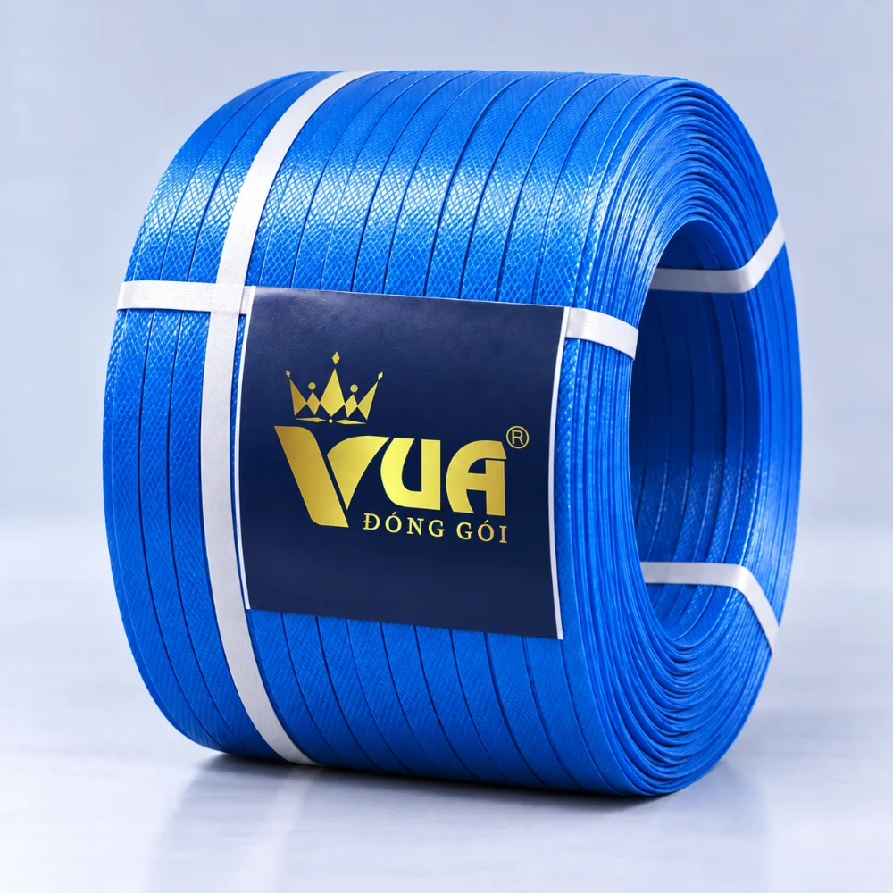 Dây đai PP đóng kiện in logo Vua Đóng Gói