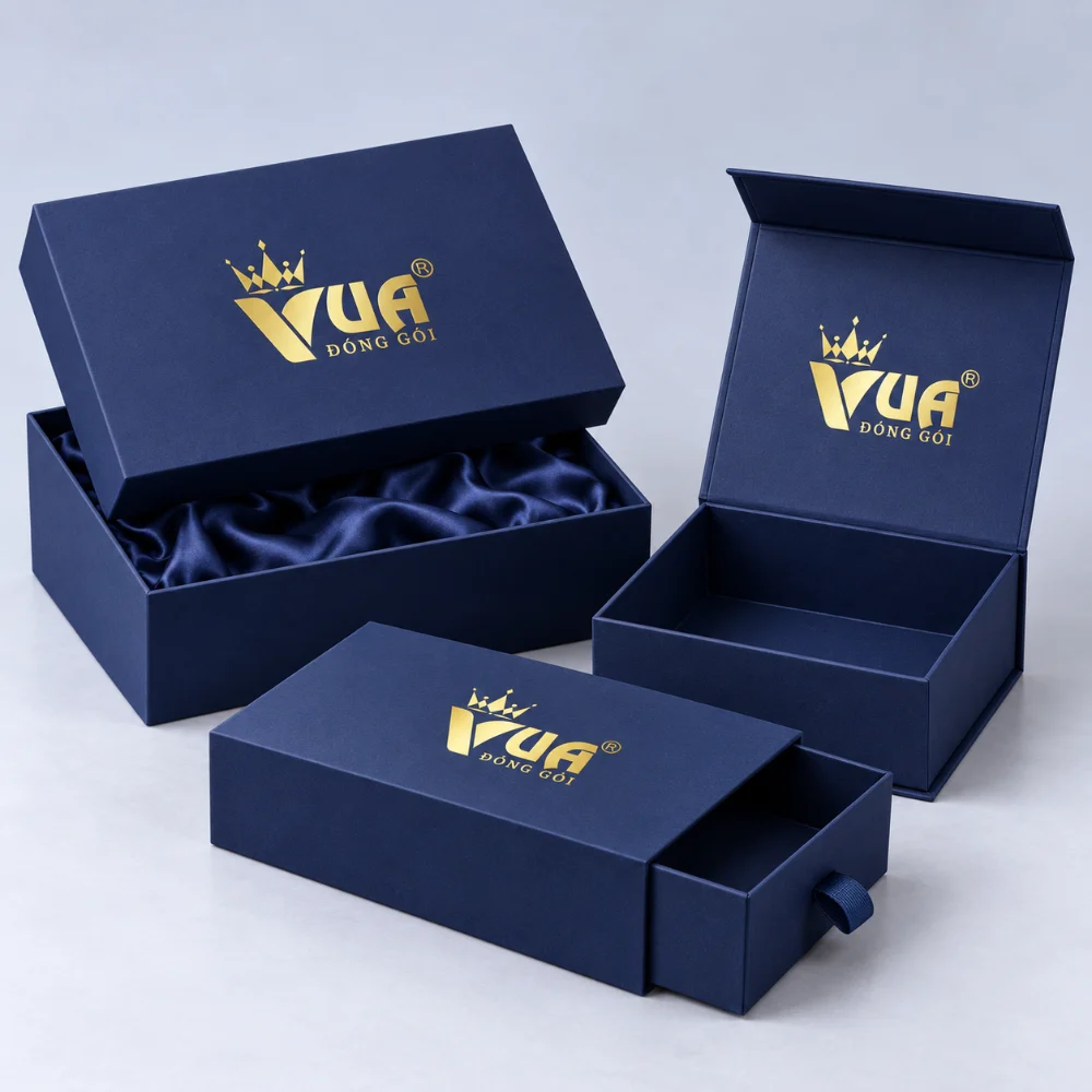Hộp carton cứng cao cấp Vua Đóng Gói