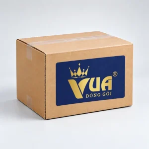 Hộp carton sóng 3 lớp in logo Vua Đóng Gói