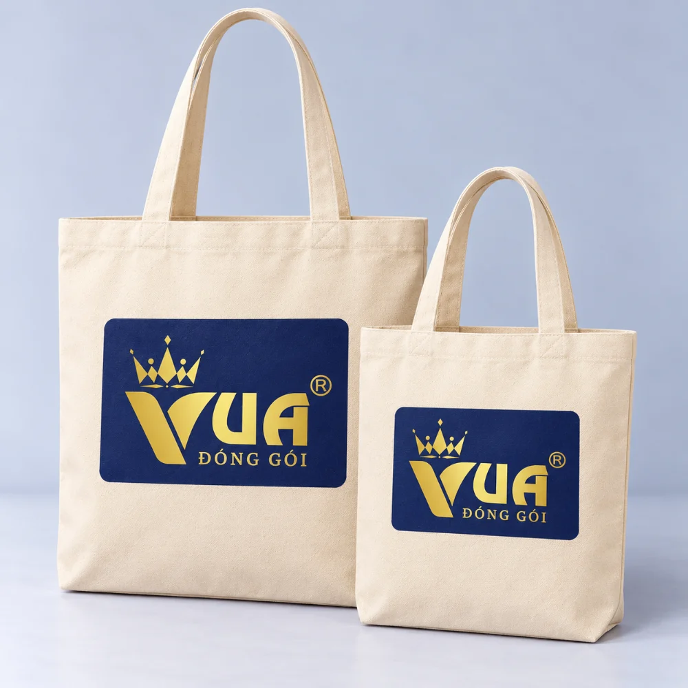 Túi vải canvas in logo Vua Đóng Gói