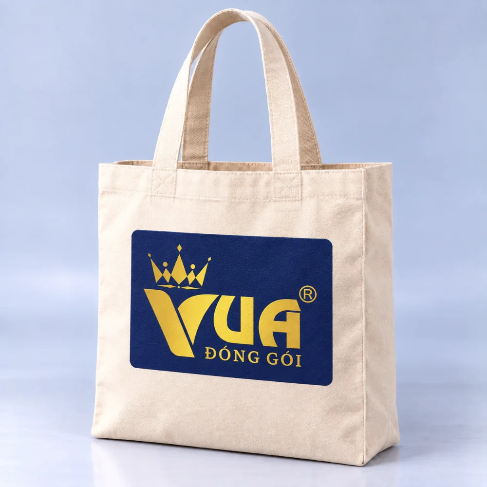 Túi vải canvas in logo Vua Đóng Gói