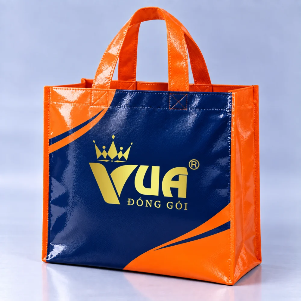 Túi vải không dệt ép màng in logo Vua Đóng Gói