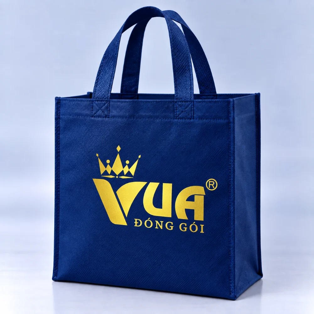 Túi vải không dệt có quai in logo Vua Đóng Gói
