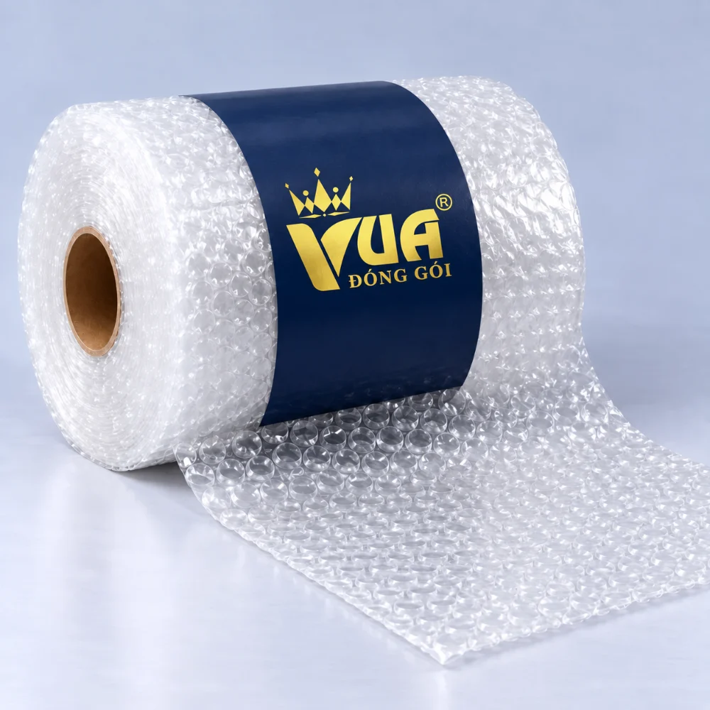 Xốp nổ bọc hàng chống sốc in logo Vua Đóng Gói