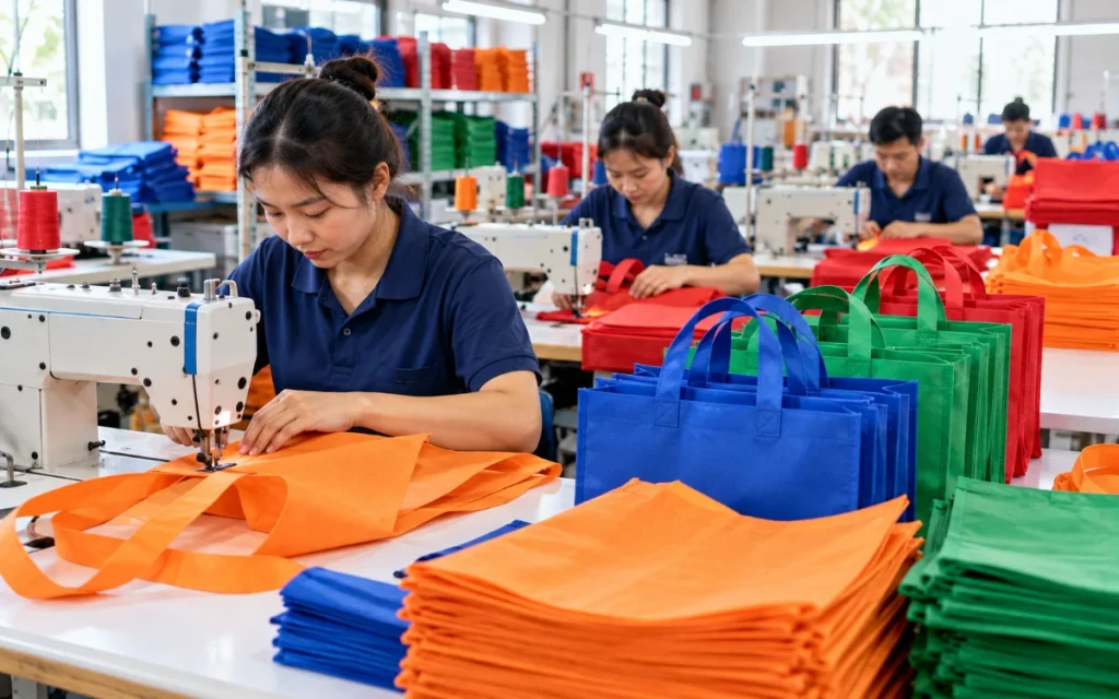 Xưởng may túi vải không dệt